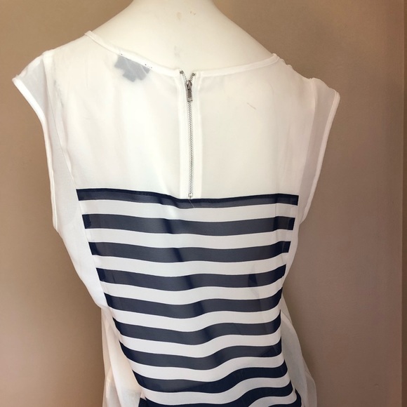 FATE sheer sleeveless blouse. Stitch fix top - Picture 3 of 4